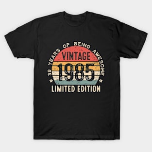 Vintage 1985 39th Birthday Gifts 39 Years Old T-Shirt